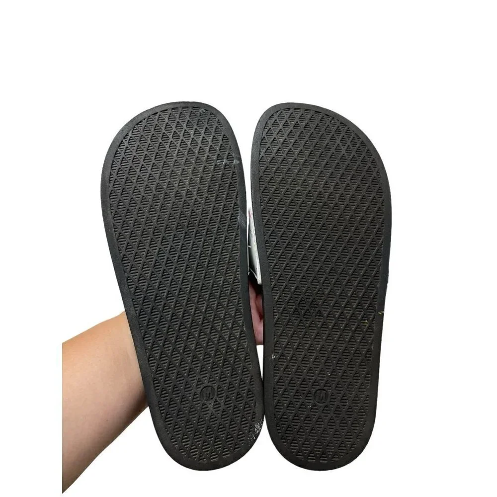 Victoria Secret Slides Sports Sandals Wedge Logo Spellout Women’s Size Medium